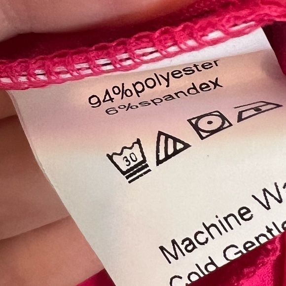 NWT Sexyasasii Pleated Halter Barbiecore Pink Dress Sleeveless Belted Swing Midi - Picture 5 of 5